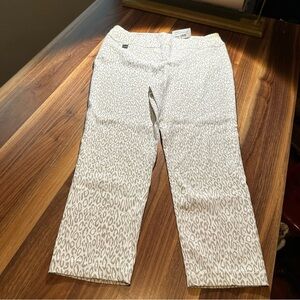 Lisette Montreal Crop Thinny Savannah Leo-Tan Pants size 16